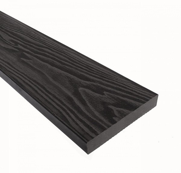 Террасная доска из ДПК Terrapol Смарт 3D Полнотелая без паза Черное дерево купить в Выборге