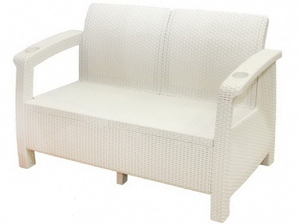 Двухместный диван Yalta Sofa Seаt белый купить в Выборге