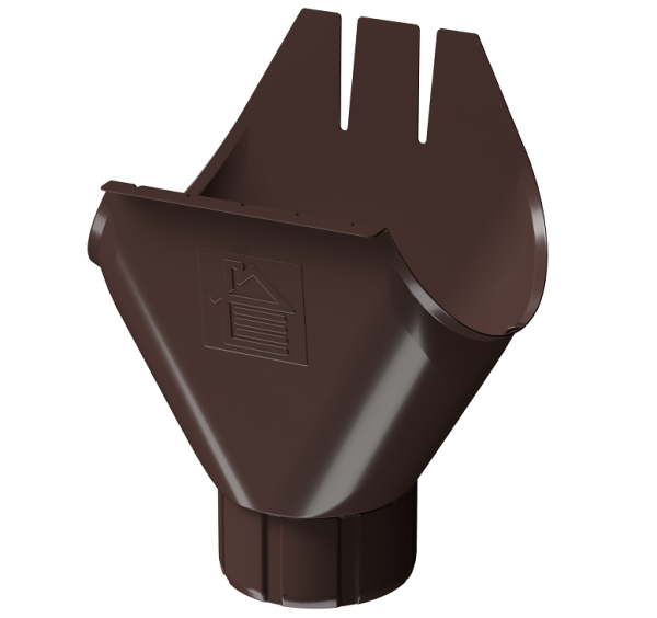 Воронка желоба D125 Döcke STAL PREMIUM Шоколад, (RAL 8019) купить в Выборге