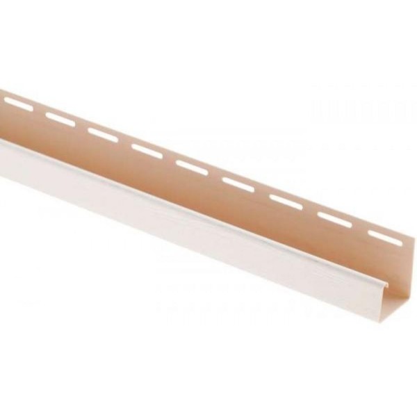 J-профиль Люкс Крашенный, T-15, ВН, Белый купить в Выборге