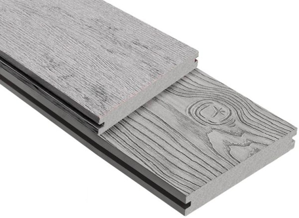 Террасная доска ДПК Outdoor 3D полнотелая STORM/OCEAN GREY серая микс купить в Выборге