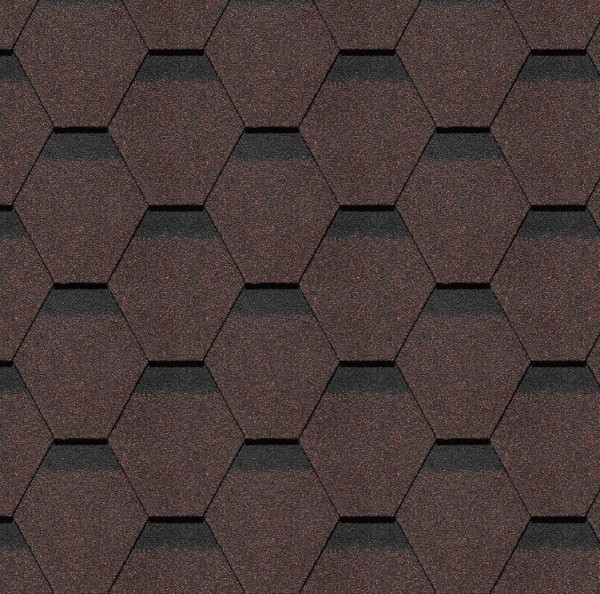 Гибкая черепица Docke, коллекция Шеффилд – Корица купить в Выборге