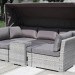 Диван-Трансформер AFINA плетеный из иск. ротанга AFM-320G Grey купить в Выборге