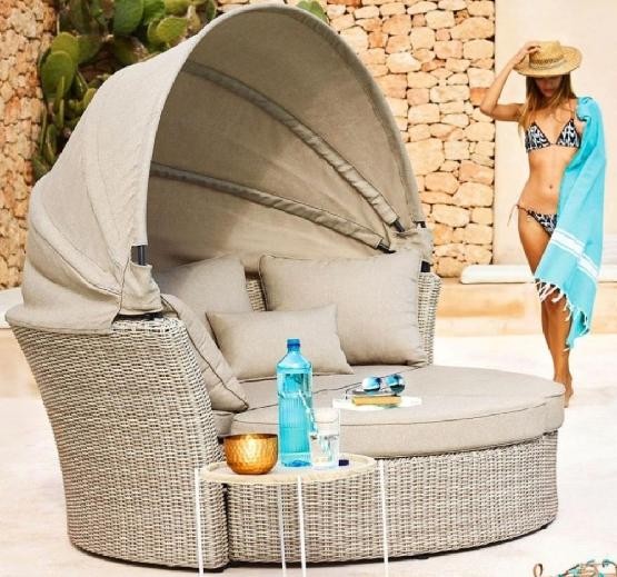 Диван-Трансформер AFINA плетеный из иск. ротанга AFM-325 Beige купить в Выборге