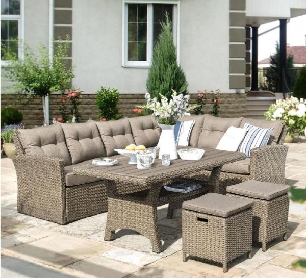 Комплект мебели AFINA плетеной из иск. ротанга AFM-307B Beige купить в Выборге