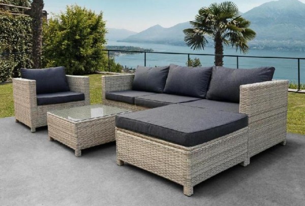 Комплект мебели AFINA плетеной из иск. ротанга YR821G Grey/Grey купить в Выборге