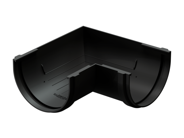 Угол желоба универсал 90˚ Docke Premium ПВХ - Карбон купить в Выборге