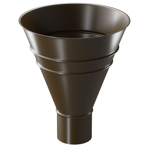 Воронка водосборная Döcke STAL PREMIUM, Каштан купить в Выборге