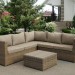Комплект мебели AFINA плетеной из иск. ротанга YR825B Beige купить в Выборге