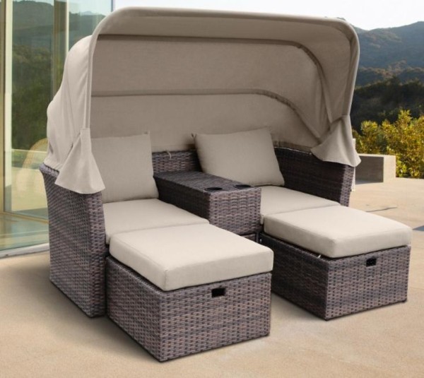 Комплект мебели AFINA плетеной из иск. ротанга AFM-330B Brown купить в Выборге