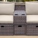 Комплект мебели AFINA плетеной из иск. ротанга AFM-330B Brown купить в Выборге
