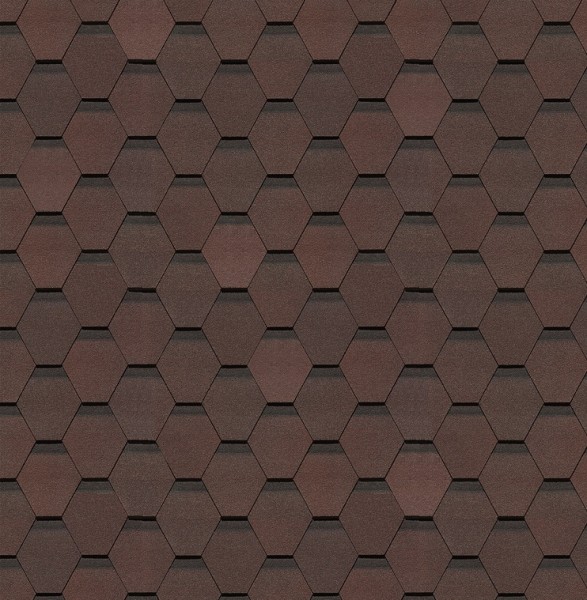 Гибкая черепица Docke, коллекция Шеффилд – Зрелый каштан купить в Выборге