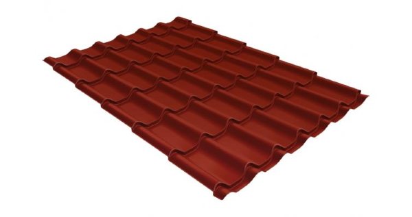 Металлочерепица классик 0,5 Satin RAL 3009 оксидно-красный купить в Выборге