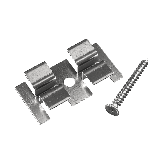Клипса с саморезом, Grinder шовный монтаж 5 mm купить в Выборге