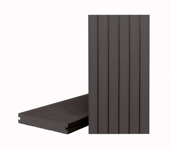 Террасная доска Классик Чёрное дерево (полнотелая с пазом) купить в Выборге