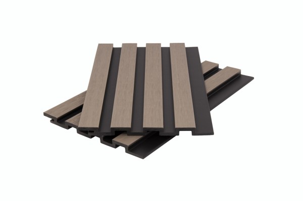 Стеновая панель брусковая двухцветная co-extrusion, snow mix купить в Выборге