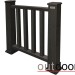 Ограждение из ДПК Outdoor Классик 3D STORM чёрный купить в Выборге