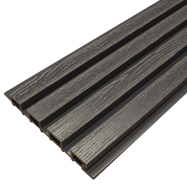 Фасадная доска из ДПК Faynag Wood Рейка Мокрый Асфальт купить в Выборге