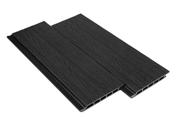 Фасадная панель из ДПК Deckart Vista 3D с текстурой дерева Графит купить в Выборге