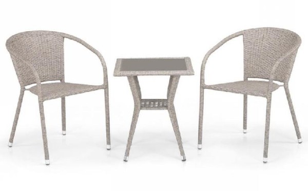 Комплект плетеной мебели AFINA из иск. ротанга T25C/Y137C-W85 Latte 2Pcs купить в Выборге