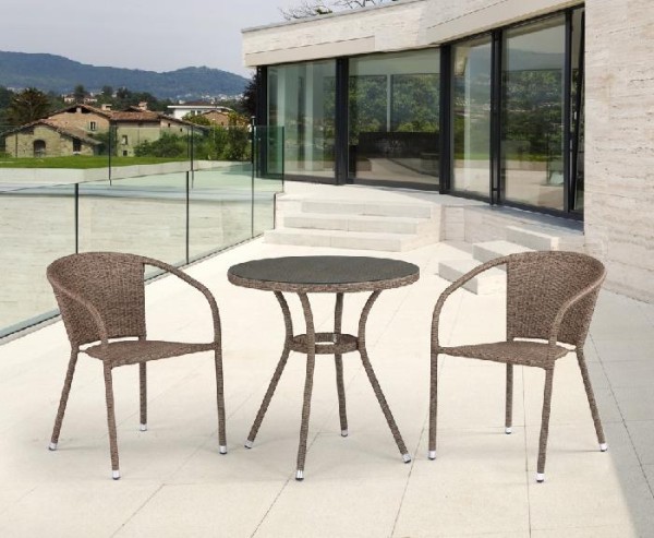 Комплект плетеной мебели AFINA из иск. ротанга T282ANT/Y137C-W56 Light Brown 2Pcs купить в Выборге