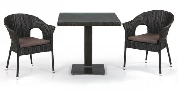 Комплект плетеной мебели AFINA из иск. ротанга T605SWT/Y79A-W53 Brown 2Pcs купить в Выборге