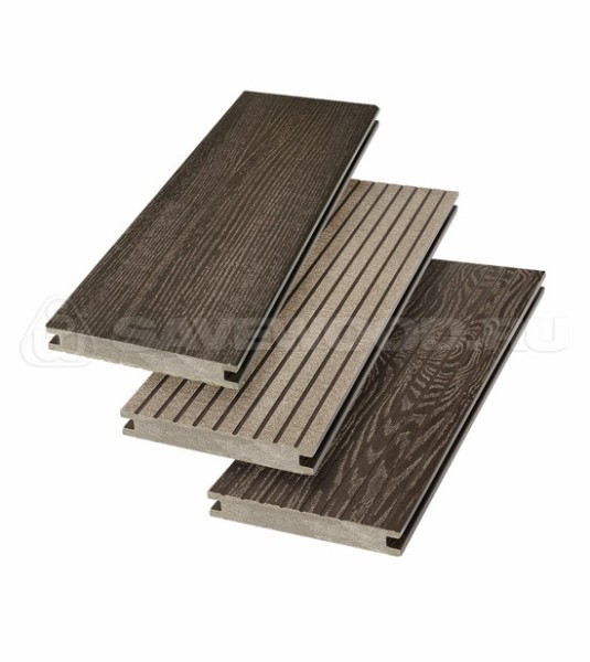 Террасная доска SW Fraxinus (R) полнотелая «SaveWood» Темно-коричневый купить в Выборге
