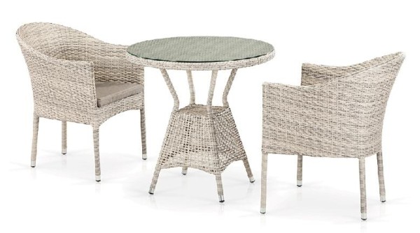 Комплект плетеной мебели AFINA из иск. ротанга T705ANT/Y350-W85 Latte 2Pcs купить в Выборге