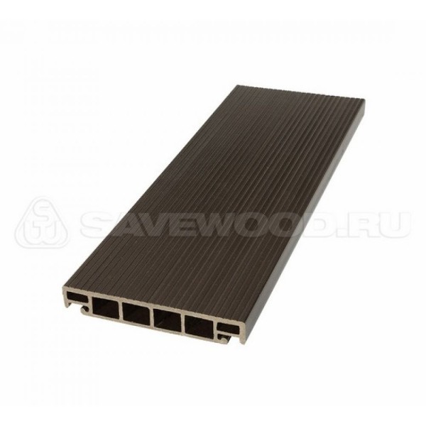 Террасная доска из ДПК SW-Salix «SaveWood» темно-коричневый купить в Выборге