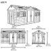Сарай пластиковый LifeTime 15x8 DD купить в Выборге