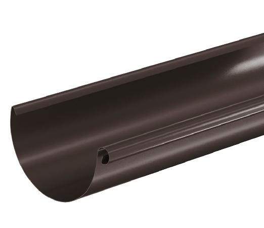 Водосток Aquasistem, система 150/100 - Водосточный желоб 3.00м RR 32 Тёмно Коричневый купить в Выборге