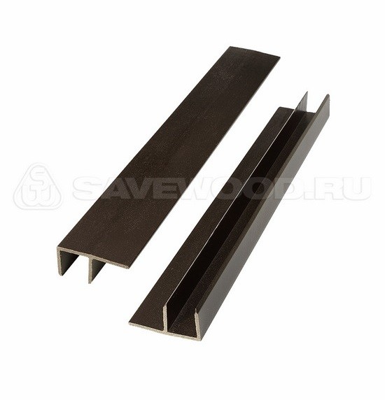 F-профиль ДПК Savewood – Тёмно-коричневый купить в Выборге