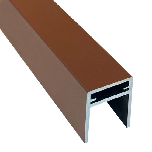 П-профиль Алюминиевый EasyDecking 35x25 Коричневый купить в Выборге