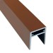 П-профиль Алюминиевый EasyDecking 35x25 Коричневый купить в Выборге