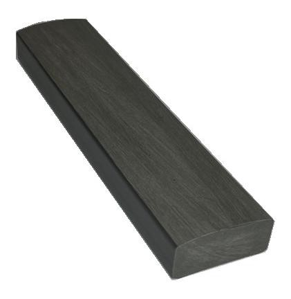 Лавочный брус Ecodecking Некст полнотелый брашированный 70х35 графит купить в Выборге