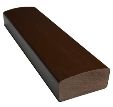 Лавочный брус Ecodecking Некст полнотелый глянцевый 70х35 шоколад купить в Выборге