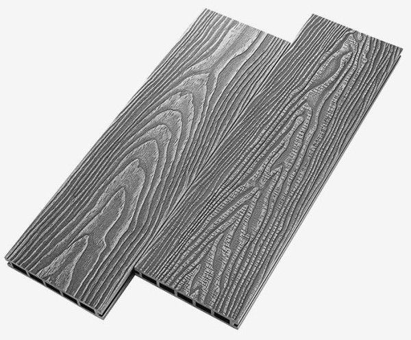 Террасная доска из ДПК RusDecking Unodeck Vintage - Серый купить в Выборге