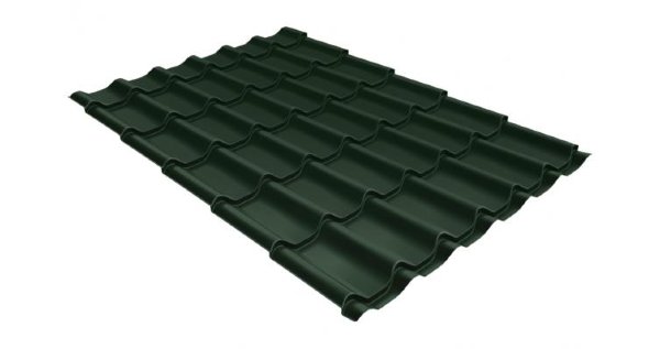 Металлочерепица классик 0,5 Satin RR 11 темно-зеленый купить в Выборге